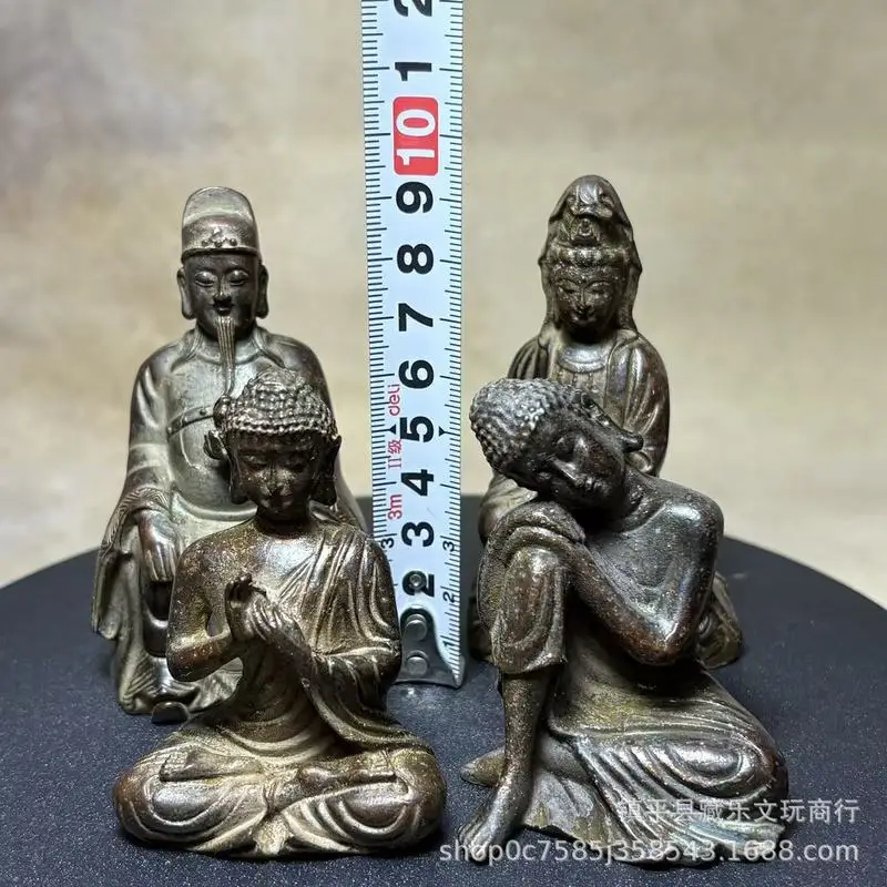 Antique-style Ruyi Guanyin Bodhisattva Figurine, Standing Guanyin Ornament, Southern Sea Guanyin, Vintage Home Decor Wholesale