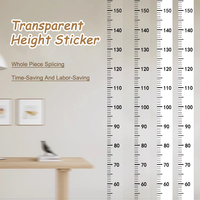 2Meter Transparent Height Sticker Household Waterproof Measuring Ruler Self-Adhesive Children's Height Measurement Stickers