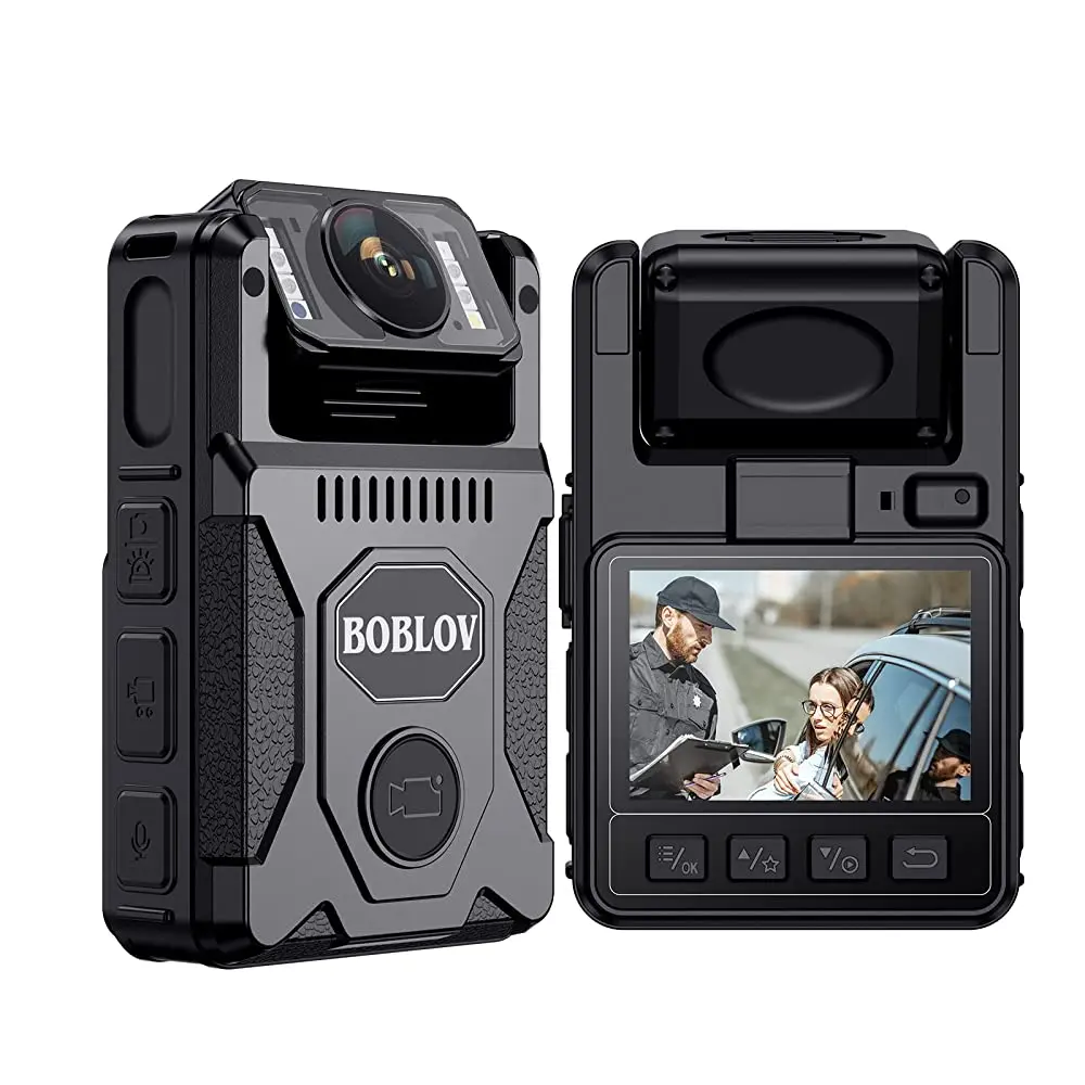 

BOBLOV M7 128GB 1080P Body Camera - 4000mAh 14Hrs GPS Recording, 180° Rotatable Lens for Law Enforcement/Daily Use/Patrol