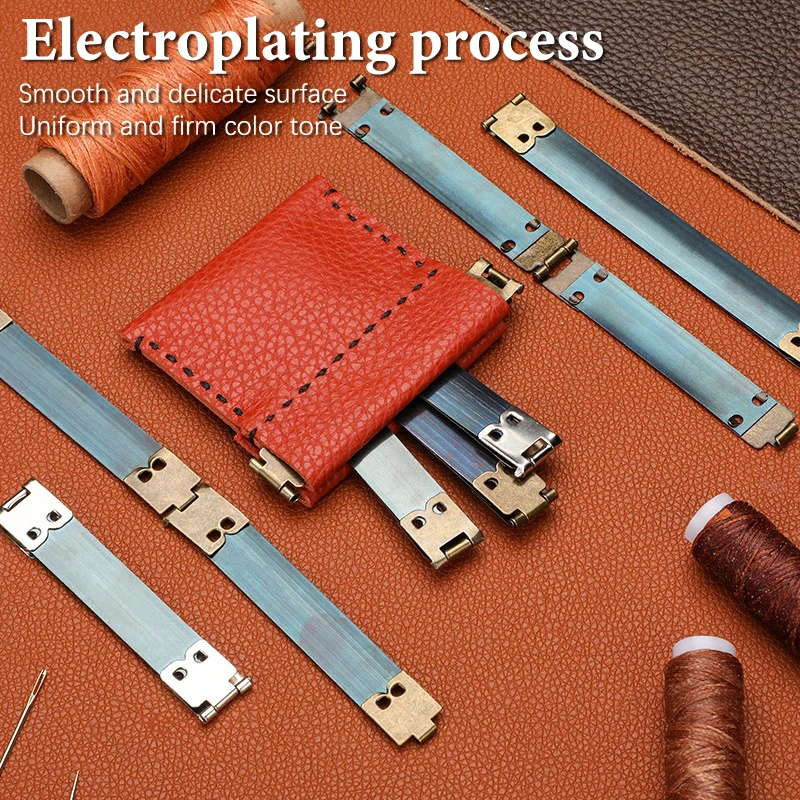 إكسسوارات حقيبة معدنية عالية الجودة؛ مشابك محفظة 8-12 سم؛ مجموعة إطار مرن 10 قطع؛ مشبك محفظة DIY مع مشبك قبلة #2