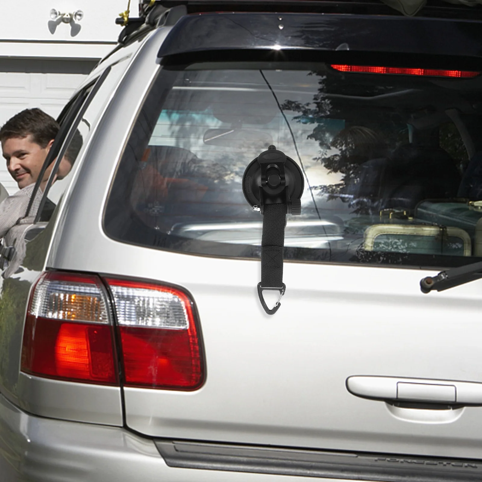 

2pcs Camping Suction Cup Hooks Heavy Duty Tent Anchor For Outdoor Travel Rv Shelter Portable Waterproof Multi-Use Hook Adhesive