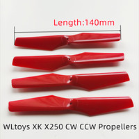 WLtoys XK X250 CW CCW Main Blades Propellers 140mm Fans Props D Hole For R/C Quadcopter Drone Spare Parts Acccessories