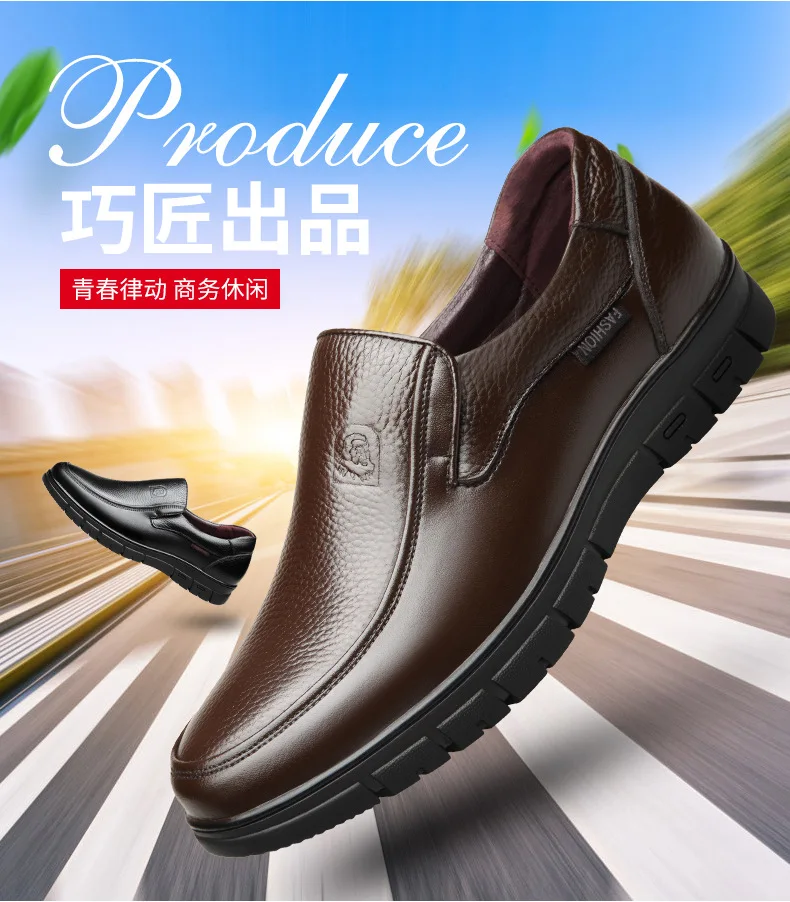

Outdoor Footwear Loafers Breathable Sneakers New Genuine Leather Handmade Casual Shoes For Men Flat Platform Walking Shoe