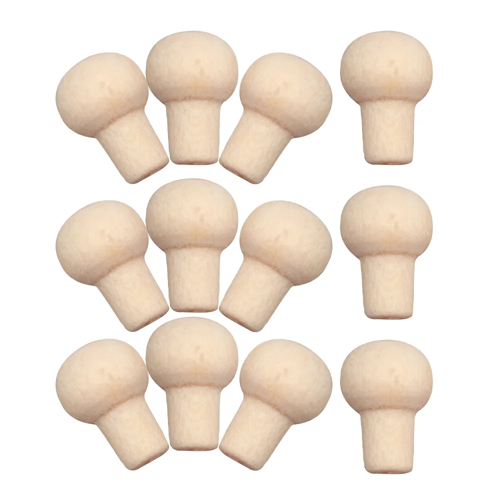 

12 Pcs Houses for Girls Dollhouse Accessories The Tiny Wood Knobs Component Dolly