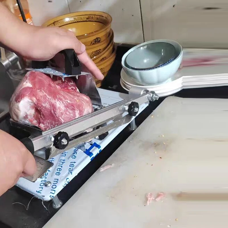 

Автоматическая машина для нарезки мяса, баранины, домашняя ручная машина для мяса, коммерческая машина для резки жира, крупного рогатого скота, баранины, рулетов, шлифовальный станок для замороженного мяса