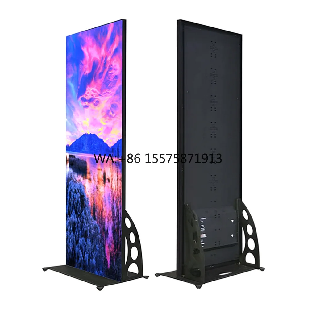 P2.5 Stand Floor Led Display Screen Foldable Indoor HD LED Screen Banner Sign Led Poster Display