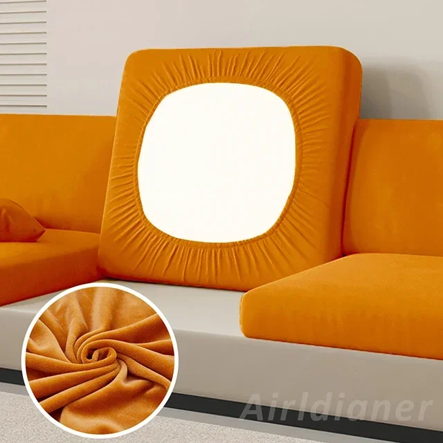 ARMFAVER Velvet Sofa Seat Cushion Cover 3