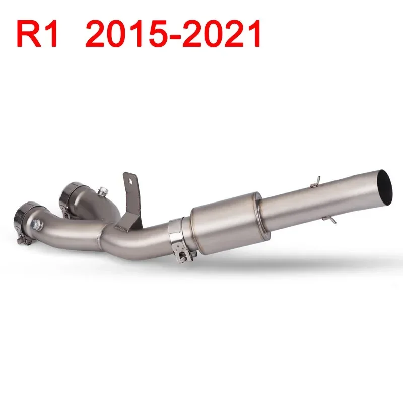 

For Yamaha YZF R1 MT-10 MT10 FZ-10 2015 2016 2017 2018 2019 2020 2021 YZF R1 Motorcycle Exhaust Modified Middle Link Pipe 51mm