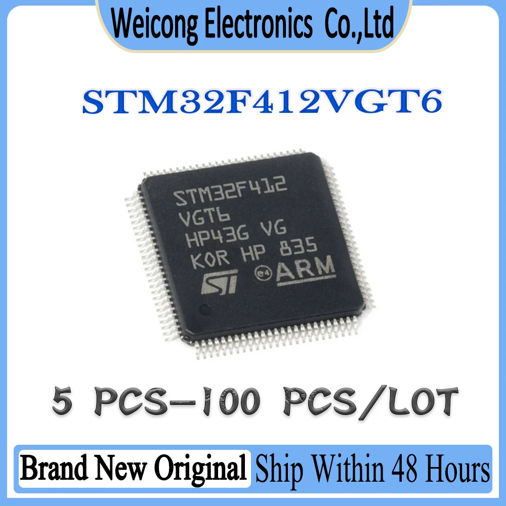 

New Original STM32F412 STM32F412VGT6 STM32F412VGT STM32F412VG STM32F412V STM32F STM32 STM IC MCU LQFP-100 Chipset