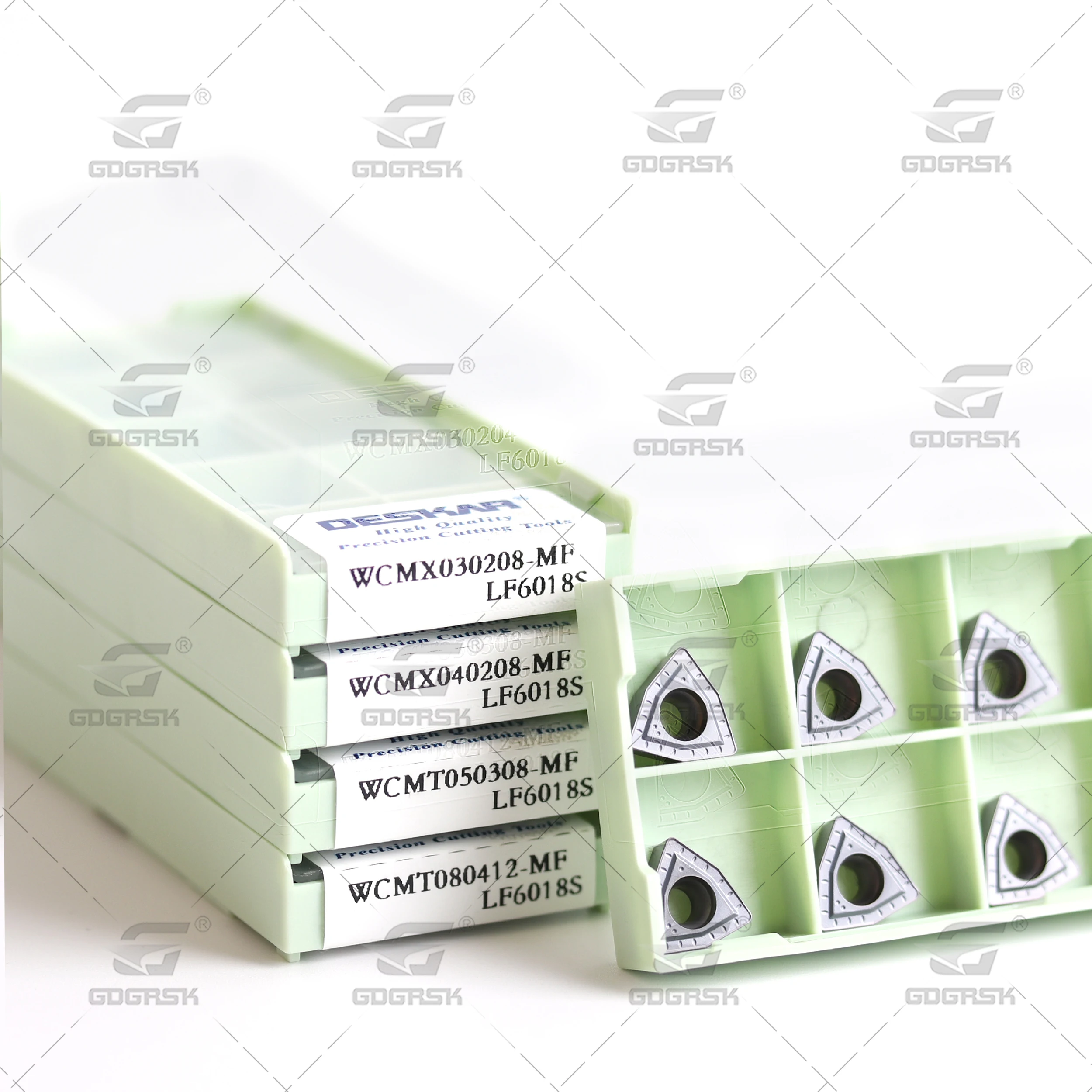 Imagem -06 - Deskar-u Broca Cnc Torno Lâminas Carboneto Insere Processins Wcmx030208 Wcmx050308 06t308 080412 mf Lf6018s Aço Inoxidável