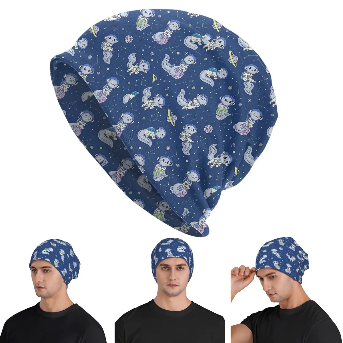 

Just A Girl Who Loves Axolotls Space Axolotl Pattern Backpack56 Skullies Шапки-бини Шапки Теплая осенняя шапка Вязаные шапки для взрослых