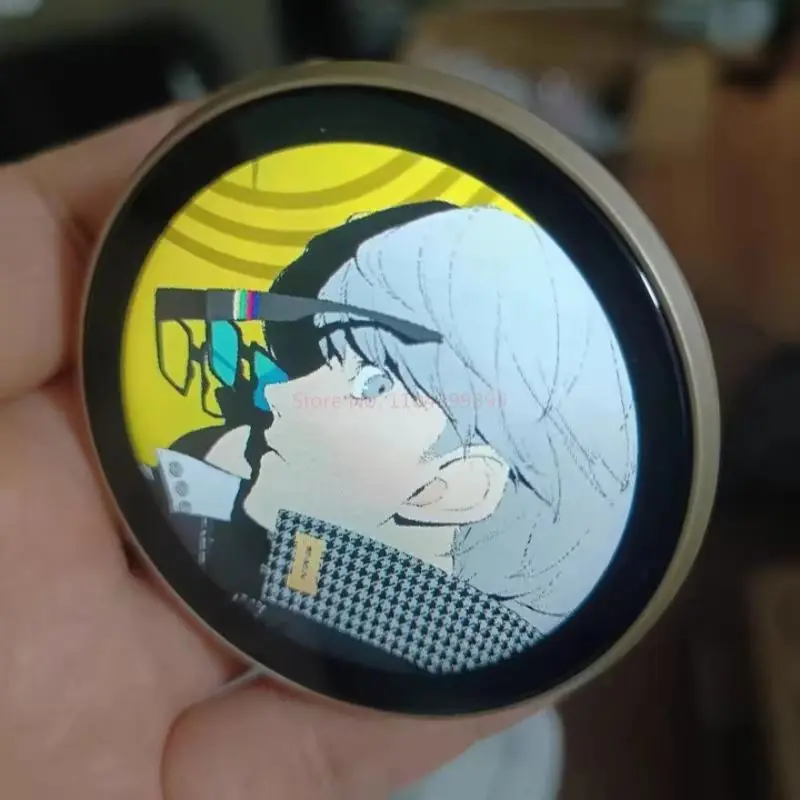 100% 정품 보석 코너 E-Badge 애니메이션 디스플레이 핀 사이버 다이나믹 Led 버튼 Collectible Trendy Play Display Dynamics 생일 선물
