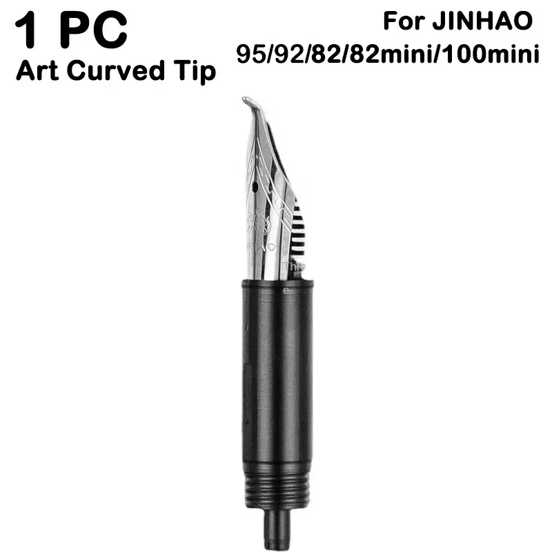 Imagem -04 - Jinhao Caneta Tinteiro Ponta para 9019 X159 82 100 9056 9036 Série Papelaria Material de Escritório Escolar Cor Prata Preta