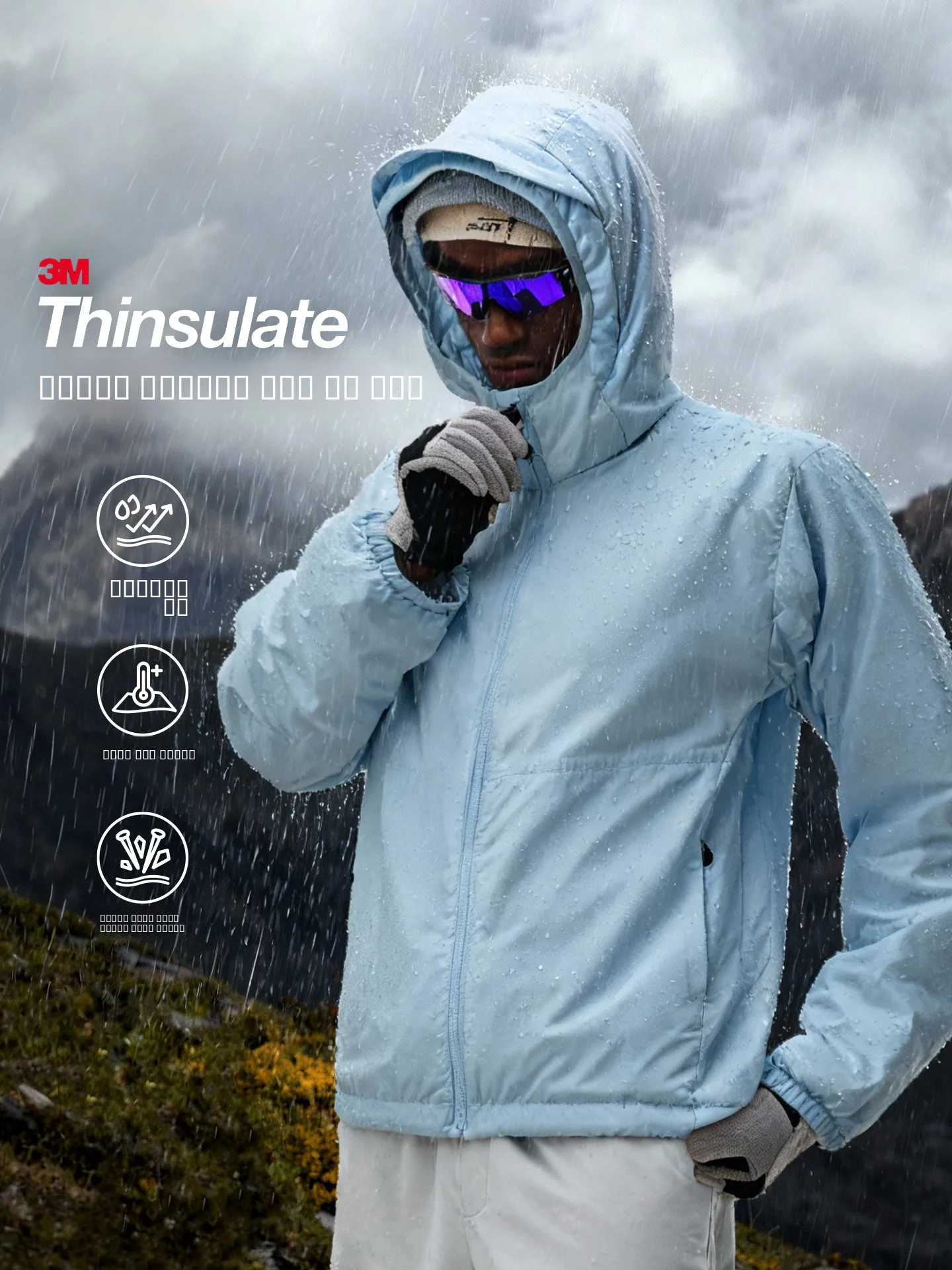 

Утепленная куртка Thinsulate с высокой теплоизоляцией для активного отдыха, водонепроницаемая, с капюшоном, на молнии, для молодежи