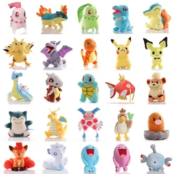 20cm Pokemon Chikorita Totodile Pichu Plush Toy Anime Pikachu Quilava Charmander Doll Cute Snorlax Vulpix Plushie Kids Gifts
