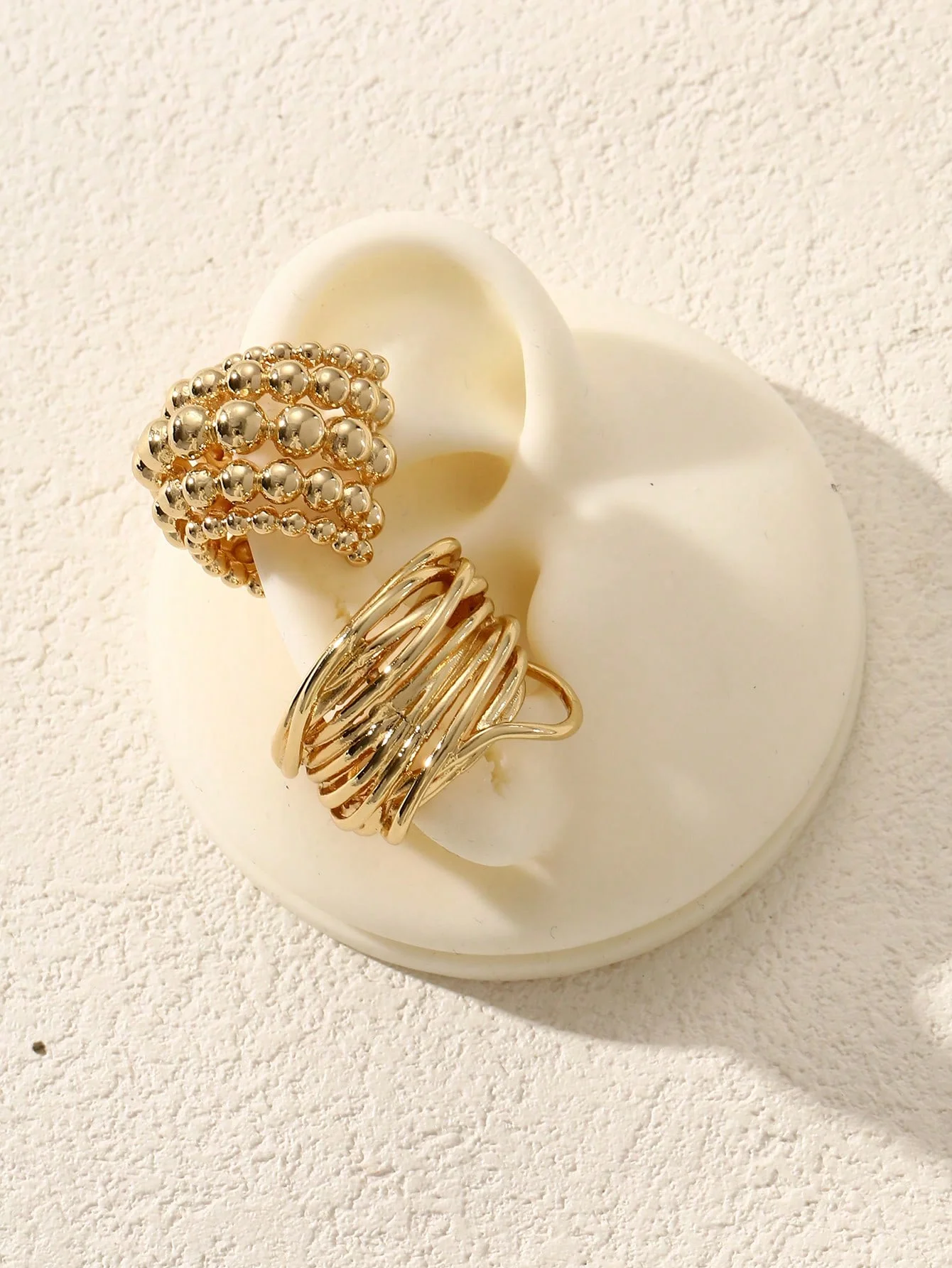 Women's Vintage Coin Pearl Clip-On Earrings, Exaggerated Design