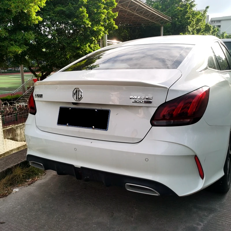 For MG 5 MG5 2020 2021 2022 Rear Trunk Spoiler High Quality ABS Plastic Primer Color Car Tail Wing Decoration