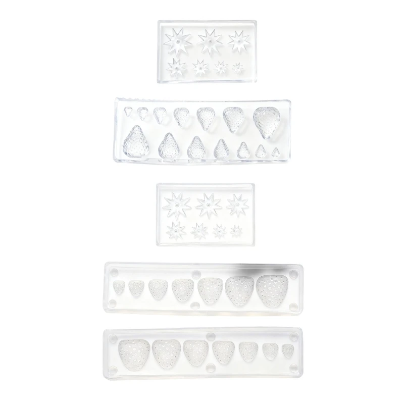 High Precisions Silicone Strawberry Mold For Resin Jewelry And Craft Projects