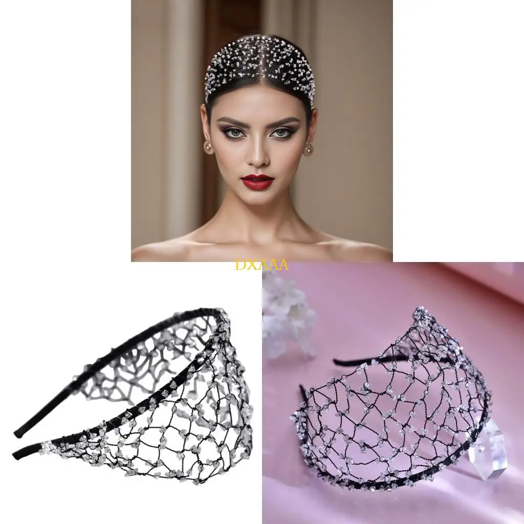 DXAA Fashion Bridal Headbands for Party Makeup Headwear for Music Festivals Photo Props for Makeup Photography
