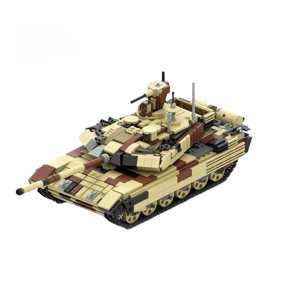 

Military Tank T90 MS v2 Main Battle Tank Building Blocks MOC-19364 WW2 Army Weapons Soldier Police Bricks Toys Kids Adult Gift