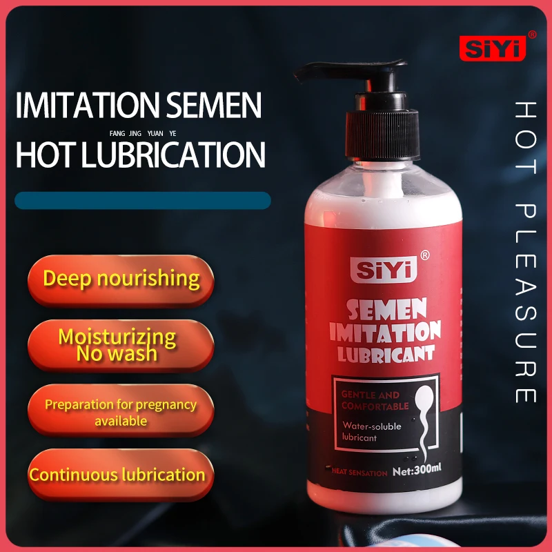 Janpa 18+ Water Based Lubricant Imitation Semen Lube Oil Oral Vagina Anal Lubricating Intimate Lubricant for Erection Men Women