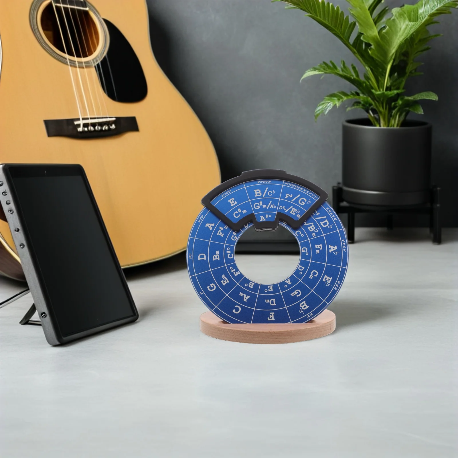 

Guitar Theory Wheel Tool Circle Of Fifths Music Learning Aid Chord Mastery Beginner Practice Portable Guitar Chord Chart Wheel