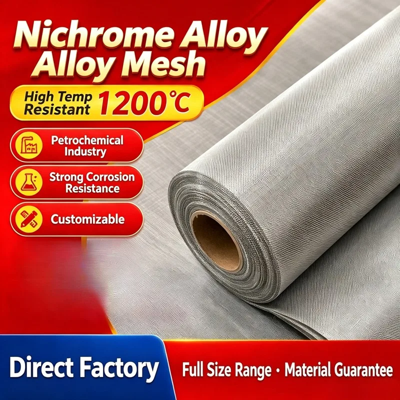 Nichrome 2080 Heating Alloy Mesh 1200℃ High Temperature Resistant Sintering Mesh for Electronic Component Sintering Application