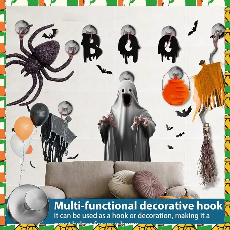 

Professional Tool 2PCS Suction Cup Hooks For Shower, Wall Suction Cup Hooks No-Drill Hooks For Bathrooms Wall, Glass Door, Mirro