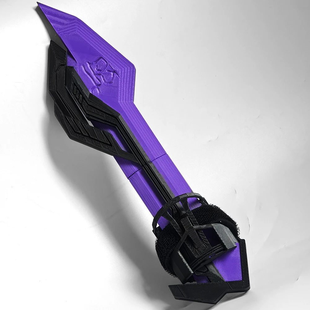 NEU Skibidi TV-man Blade Cosplay-Requisite Lila TV-Blade 3D-gedruckte Toiletten-Requisite Party-Kostüm-Requisite Heimdekoration – Detail 1