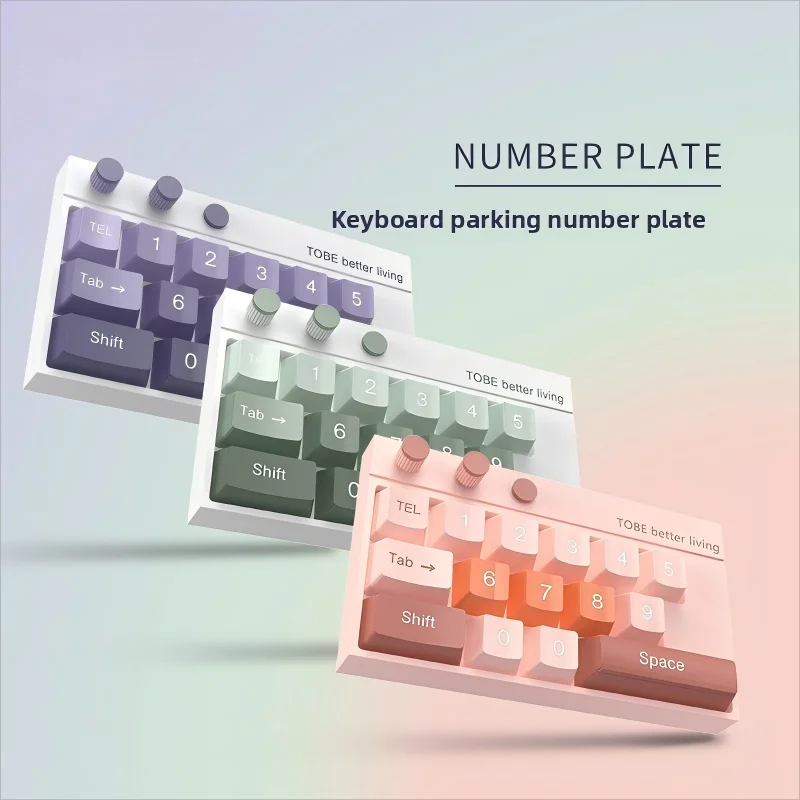 

Creative Car Temporary Parking Number Plate Car Moving Phone Plate High-End Car Moving Digital Fluorescent Keyboard Interior