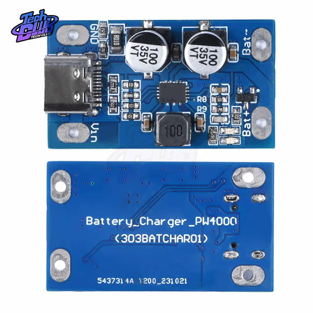 1S 2S 3S 4S Type-C Lithium Battery Charging Boost Module With Balanced Support Fast Charge Indicator Power Tool Accessories