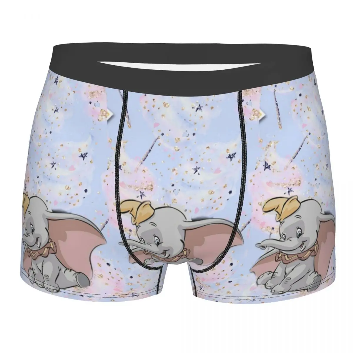 Moda personalizzata Dumbo Cartoon Boxer Pantaloncini Mutandine Mutande maschili Stretch Cute Elephant Slip Intimo