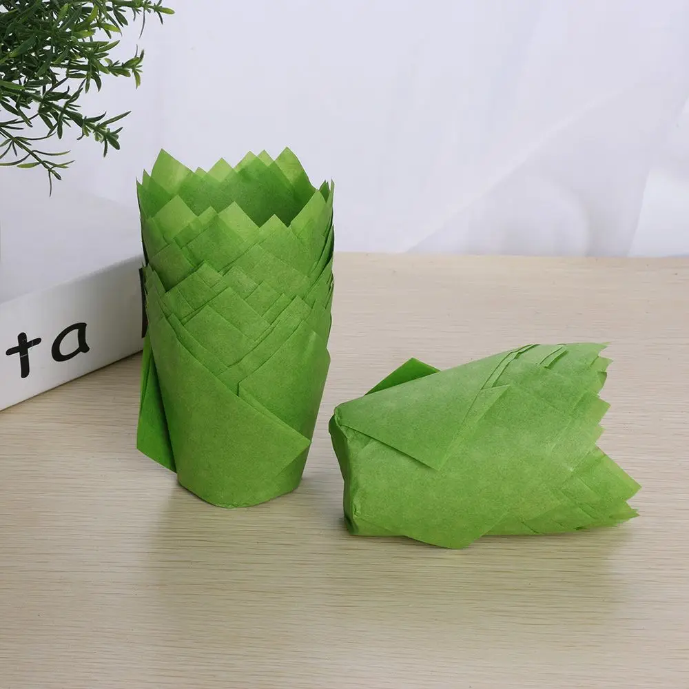 New DIY Cake Muffin Cups Bakeware Pastry Tools Tulip Baking Cup Cake Tray Party Supplies