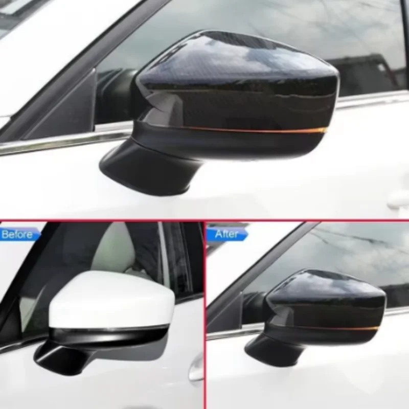 

For Mazda CX-5 CX5 CX8 2017-2021 Auto rearview mirror cap/Rain brow/trim strip exterior trim accessories