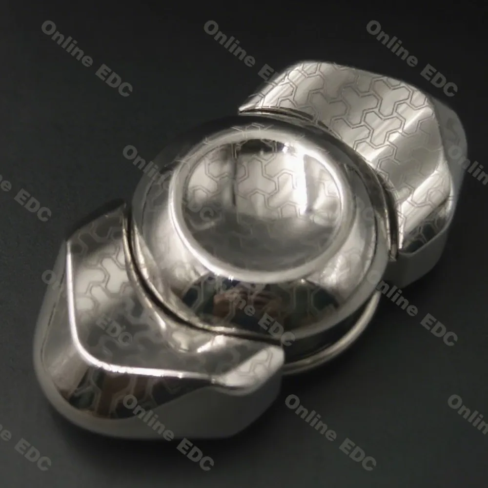Brinquedos edc usados tieri edc duas folhas giroscópio titânio mão sentir fidget spinner acessórios de mesa de escritório brinquedos para adultos