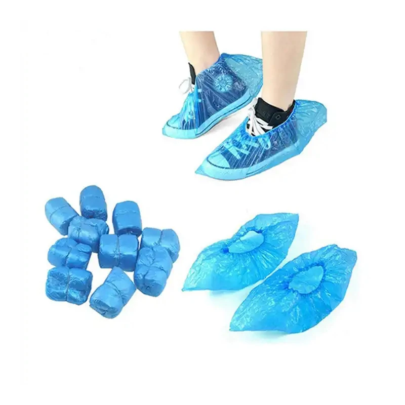 100 PCS Plastic Disposable Shoe Covers Cleaning Overshoes Outdoor Rainy Day Carpet Cleaning Shoe Cover Waterproof Shoe Covers