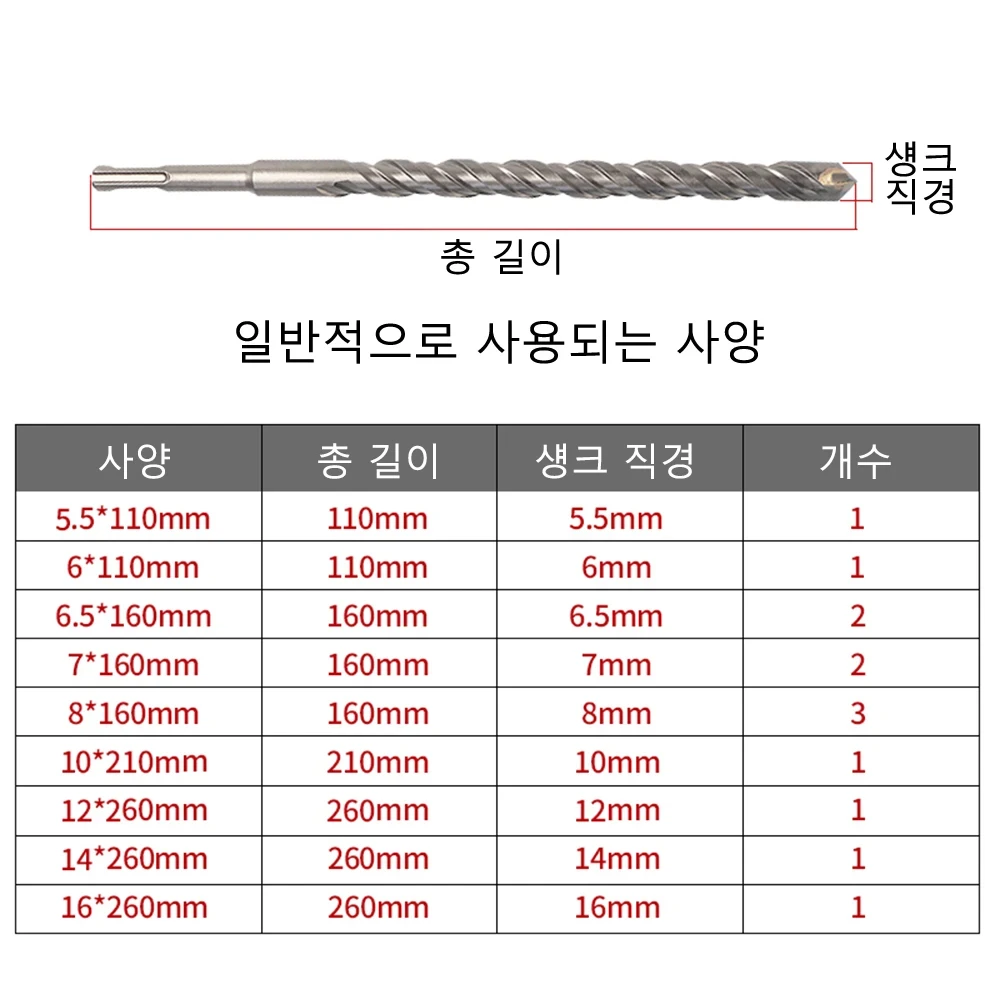 Imagem -02 - Sds Além Disso Martelo Elétrico Broca Grupo Concrete Wall Brick Block Alvenaria Hole Saw Bits de Perfuração 110 mm 160 mm 200 mm 250 mm 17 Pcs Conjunto