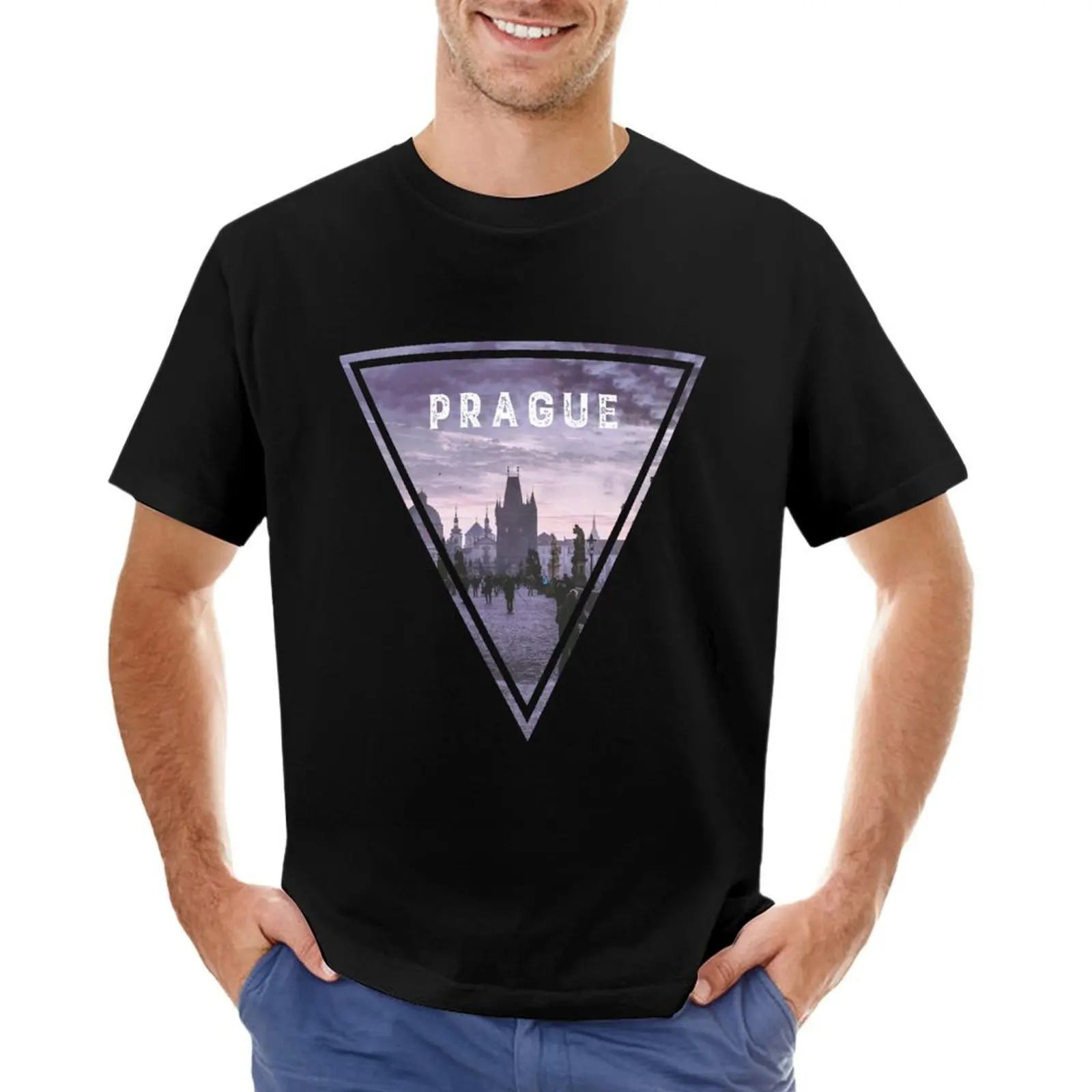 Prague T-Shirt anime t shirts custom shirt shirts graphic tee men