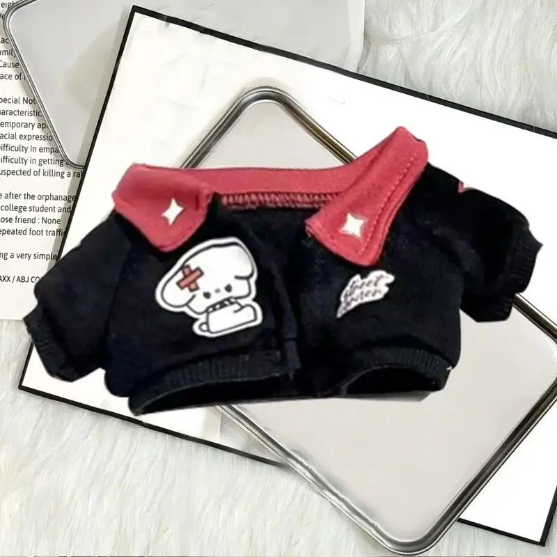 20cm Puppenkleidungsset aus Baumwolle, Entzückendes Amerikanisches Retro-Plüschtier-Outfit, Wechselbare Anziehkleidung für 20cm Puppen, Vintage-Stil – Detail 6