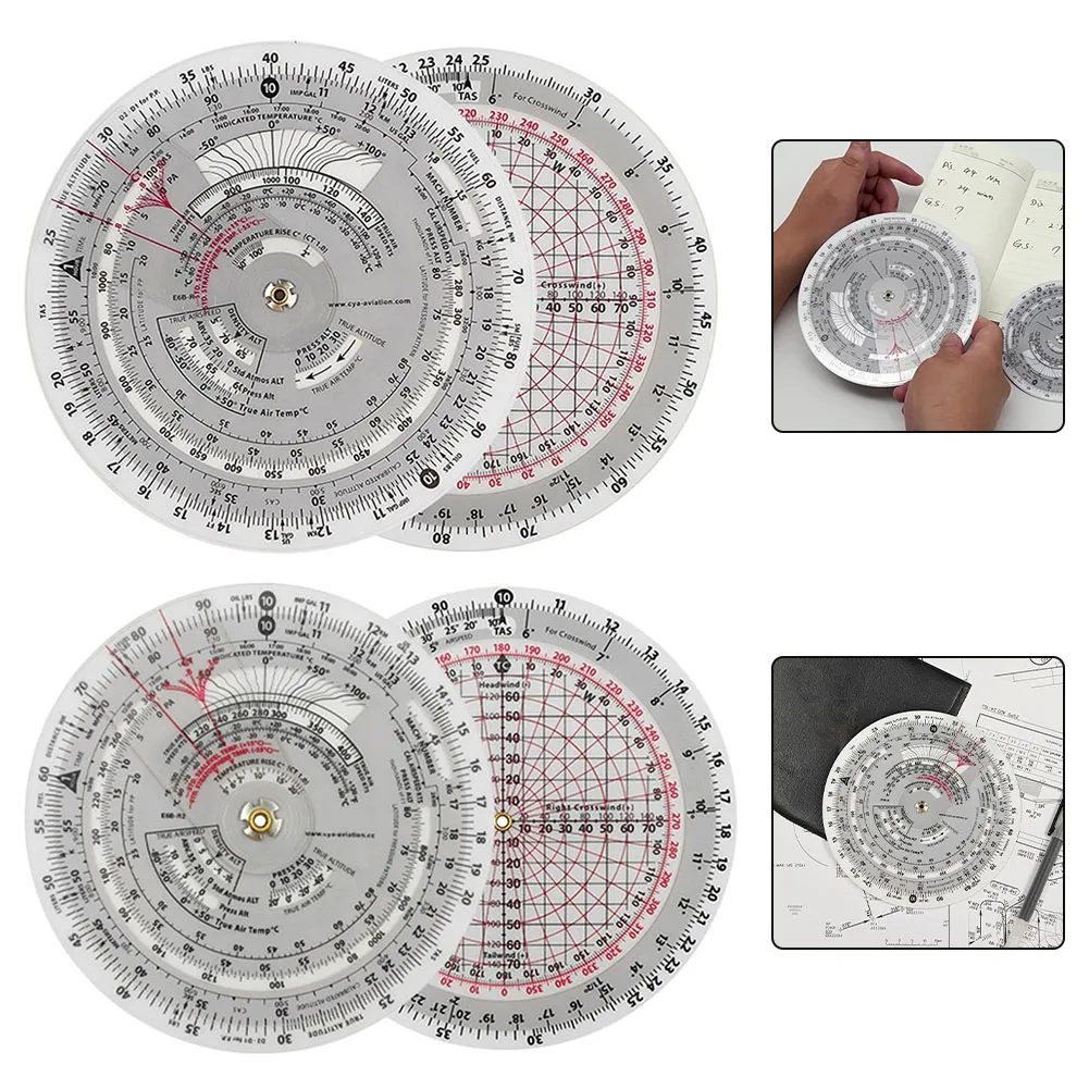 E6B-R vôo computador aviação plotter slide regra para treinamento de vôo de aviação matemática geometria desenho ferramenta régua medição