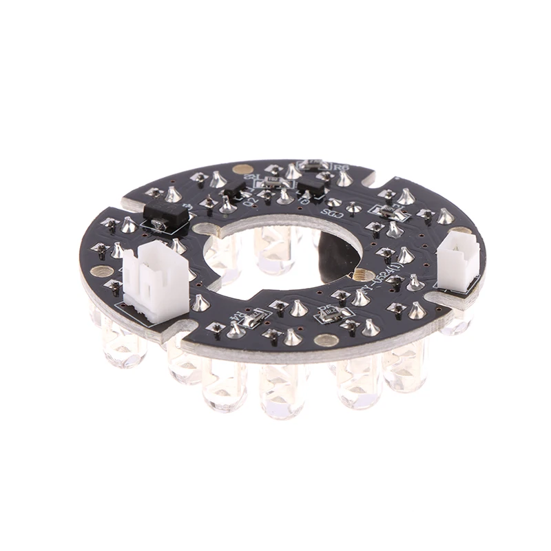 90 درجة كاميرا تلفزيونات الدوائر المغلقة الملحقات ضوء الأشعة تحت الحمراء 24 الحبوب الأشعة تحت الحمراء LED مجلس لكاميرا المراقبة للرؤية الليلية #4