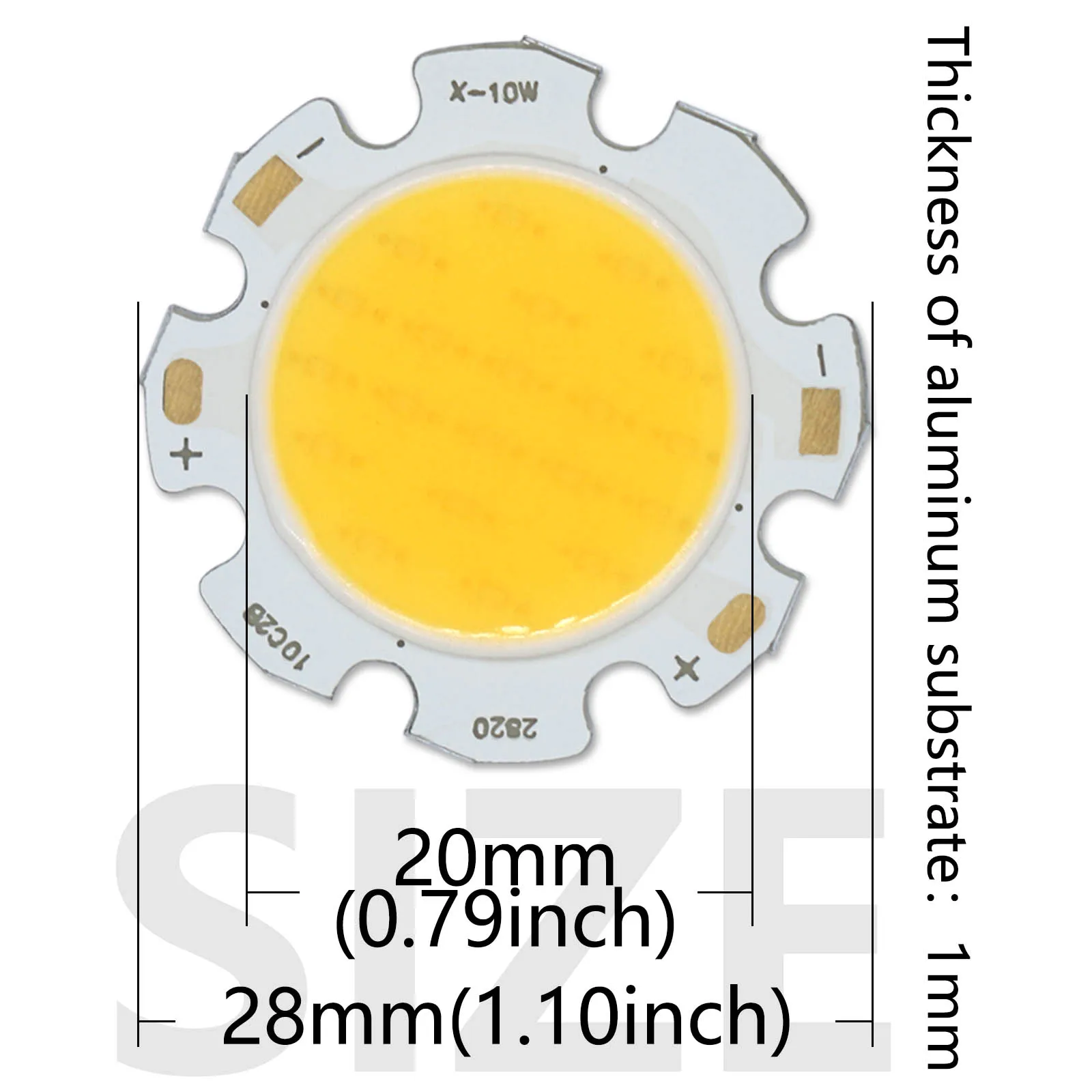 10pcs/Lot 2820 COB Lamp Beads Hight Power 3W 5W 7W 10W Bridgelux LED Chip Ra90 Light-emitting Diode DIY For Downlight Spotlight