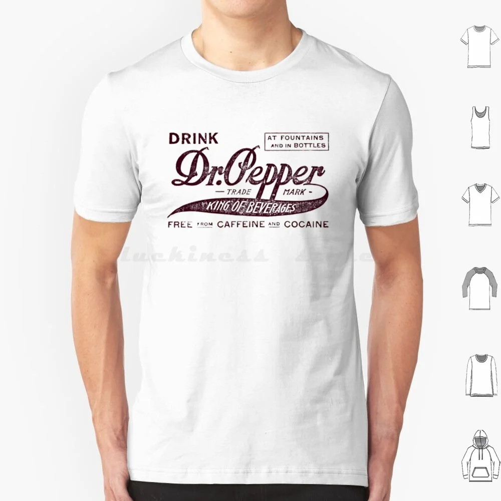 Dr. Pepper T Shirt Cotton Men Women DIY Print Soda Pepper Drink Vintage Dr Pepper Funny Retro Dr Pop Coke Cute Steins Gate