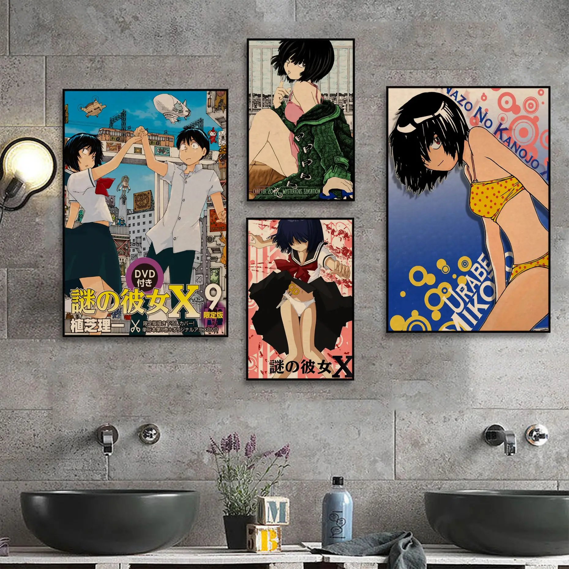 Mysterious Girlfriend X Urabe Mikoto Anime Posters Kraft Paper Sticker DIY Room Bar Cafe Aesthetic Art Wall Painting