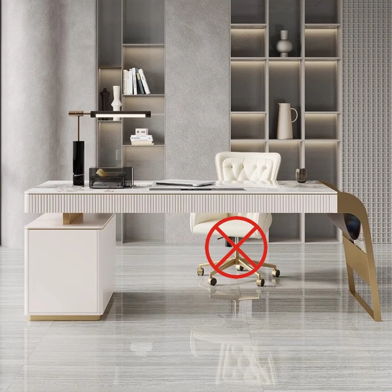 French Fashionable Office Desks Elegant Exquisite Beautiful Office Desks Artistic Design Furniture Mesa De Trabalho YS40CC