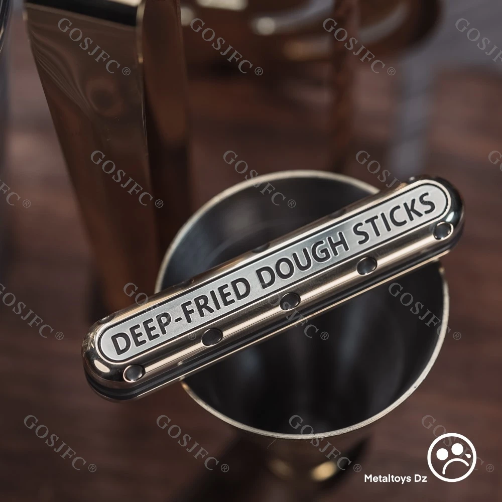 Brinquedos de metal dz topo d titânio azul slider alívio do estresse brinquedo brinquedos para adultos projetos originais empurrar slider