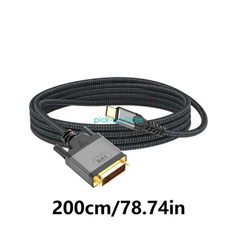 Q5wa tipo C para DVI resolução 1080p 60Hz Cordão conversão expansão notebook