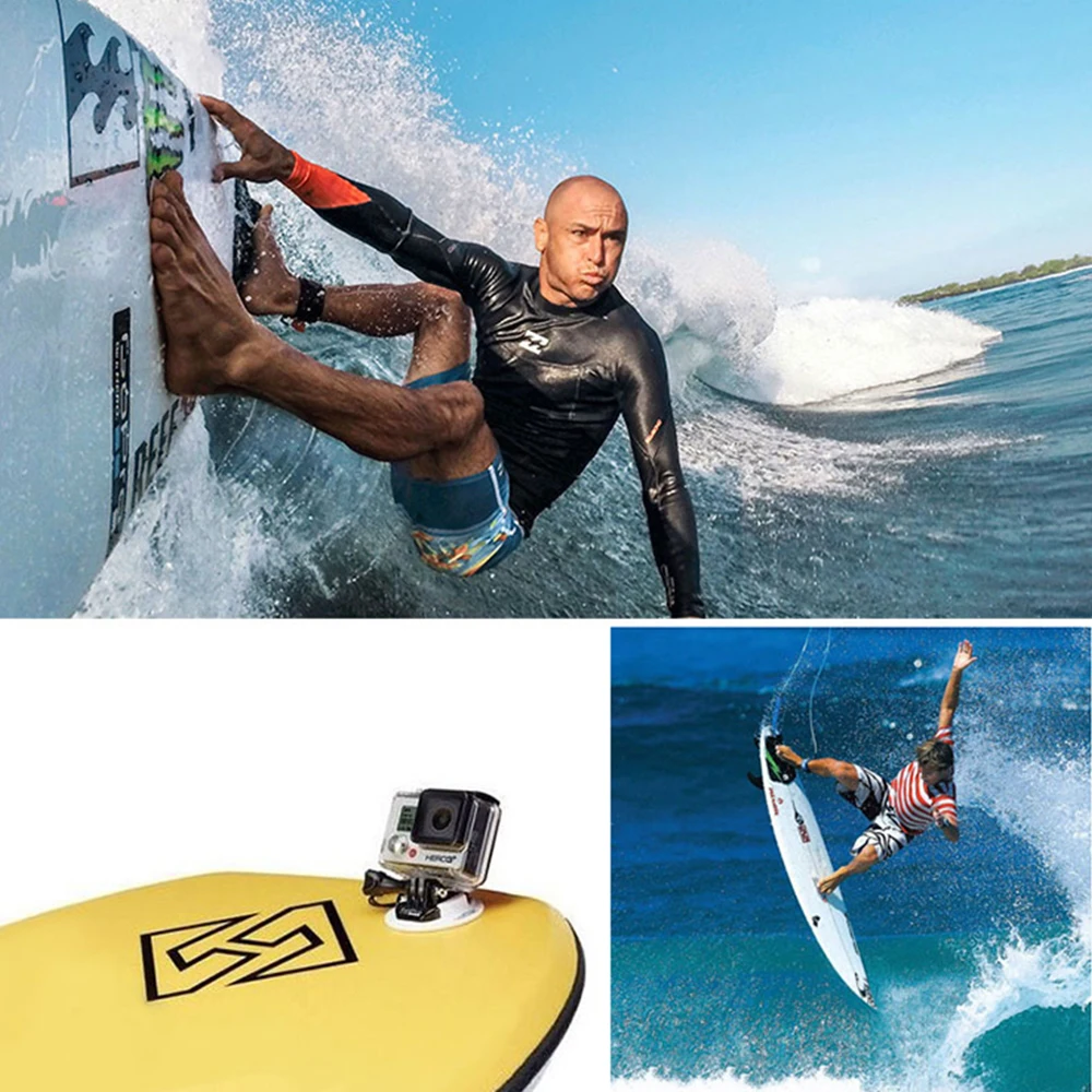 For GoPro Surfboard Surfing Mount For GoPro Hero 13 12 11 10 9 8 7 6 Insta360 X4 X3 X2 DJI Action 4 3 Action Camera Accessories