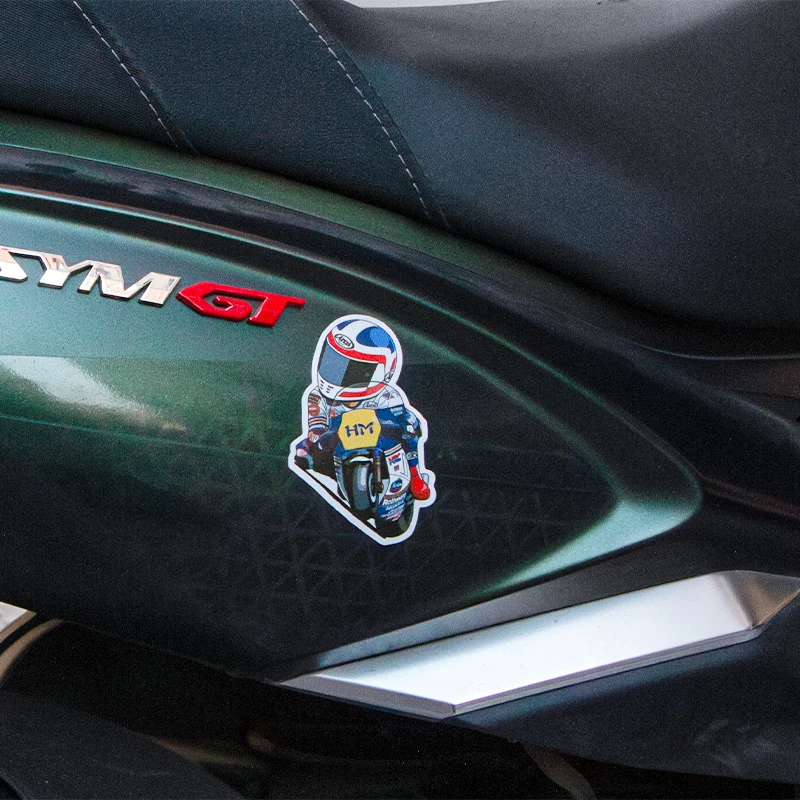 3D Motorcycle Cartoon Car Body Tip Decoration Stickers Race Car for Honda Yamaha Bmw Cafe Racer Emblem Badge Decals Modified