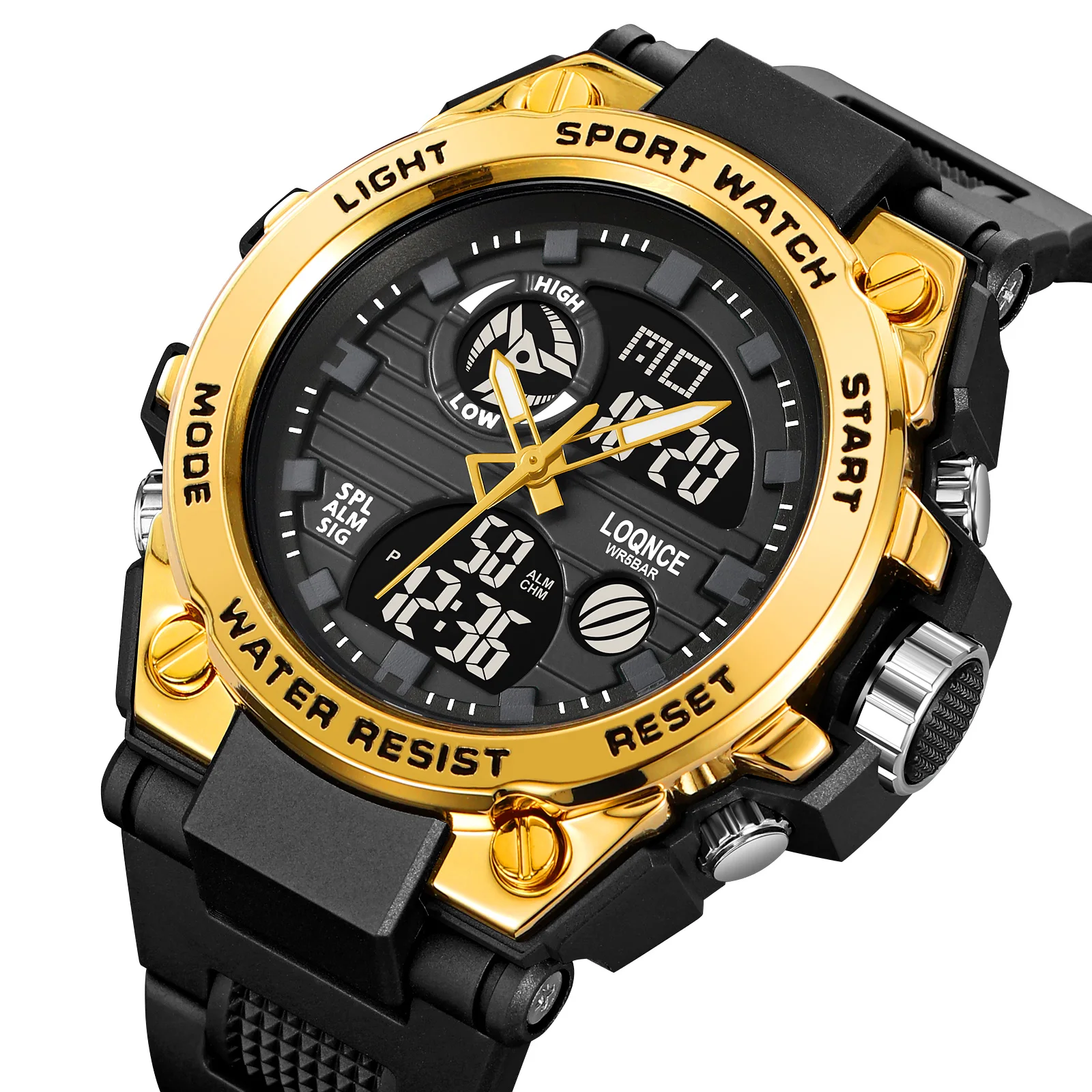 LOQNCE Sports Men\'s Digital Watches Top Brand Luxury Quartz Watch Men Waterproof S Shock Male Clock relogio masculino 2023